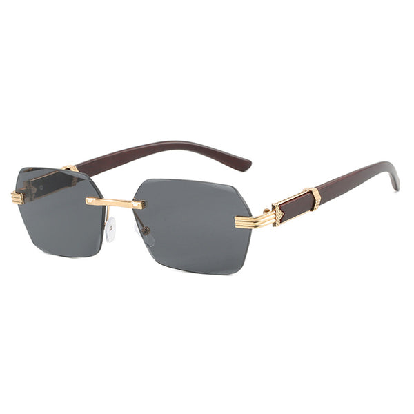 Frameless Cut Edge Sunglasses - Precision Modern Eyewear